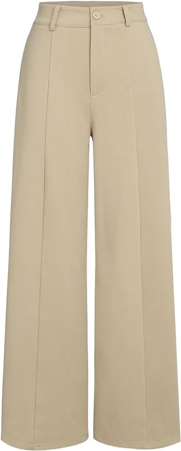 CIDER Solid Wide Leg Trousers