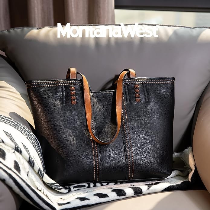 Montana West Tote Bag for Women Top Handle Satchel Purse Oversized Shoulder Handbag Hobo Bags